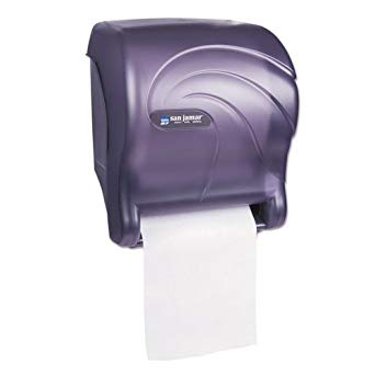 San Jamar T8090TBK Tear-N-Dry Essence Oceans Hands Free Paper Towel Dispenser, Black Pearl