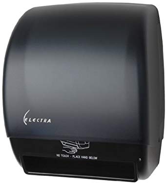 Palmer Fixture TD0246-02 Electra AC Touchless Roll Towel Dispenser, Black Translucent