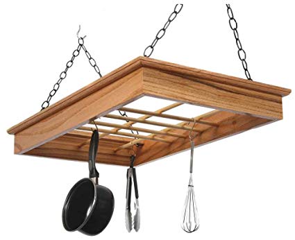 Solid Red Oak Pot & Pan Rack