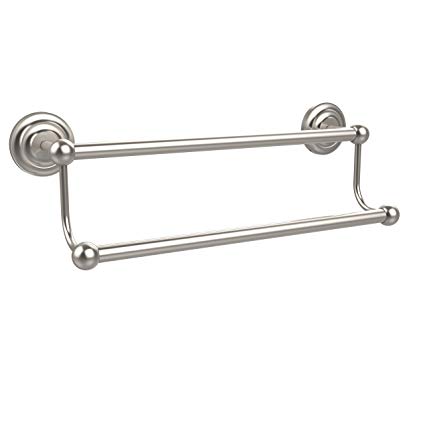 Allied Brass PQN-72/30-SN 30-Inch Double Towel Bar, Satin Nickel