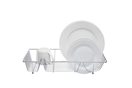 Kitchencraft Chrome Plated Large Wire Dish Drainer, 48x32cm, Tagged