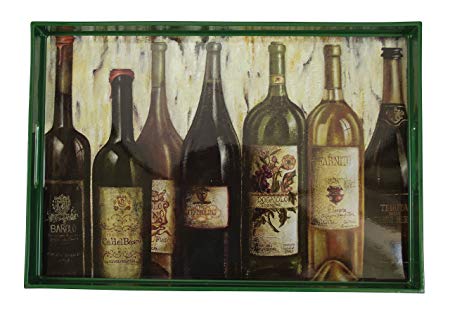 Wine Lineup Plastic Serving Tray by Boston Warehouse