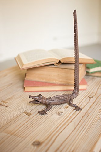 Cast Iron Alligator Paper Towel Holder, 5