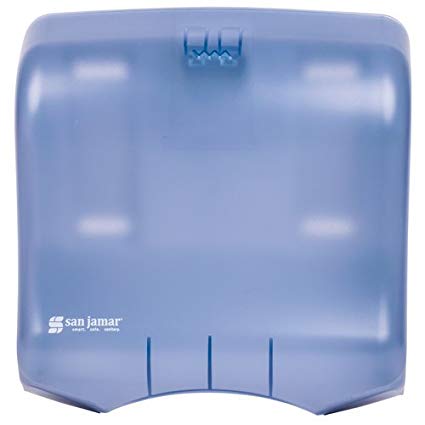 San Jamar Ultrafold Multifold/C-Fold Towel Dispenser, Arctic Blue, 11.5 x 11.5 x 6 inch - 1 each.