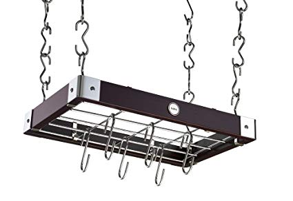 Hahn ZA4-90100 Metro Wood Ceiling Rack, Espresso