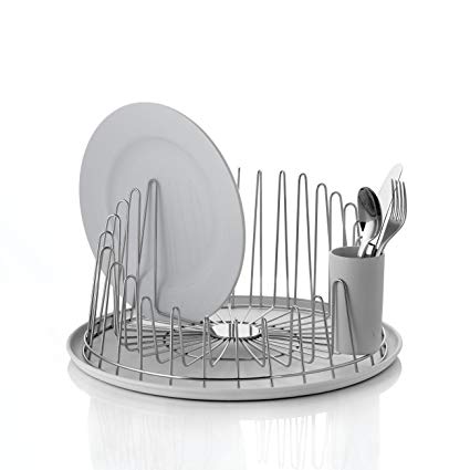 Alessi A Tempo Dish Drainer & Tray, White