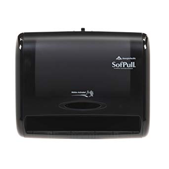 SofPull 9” Automated Touchless Paper Towel Dispenser by GP PRO, Black, 58470, 12.800” W x 6.500” D x 10.500” H