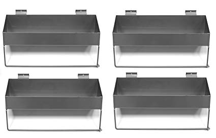 Proslat 10029 Paper Towel Holder Shelf Designed for Proslat PVC Slatwall (4 pack)