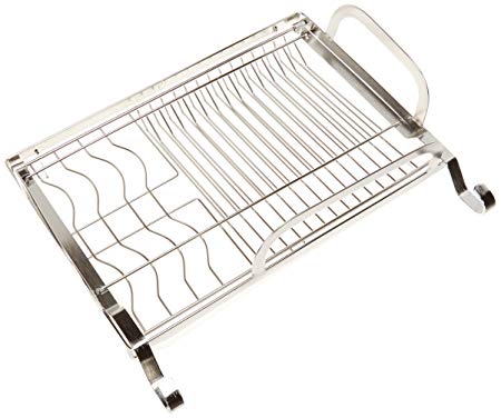 Wall Mount Dish Drying Rack Draining Dish Rack With Drain Board, Stainless Steel, GEYUEYA Home