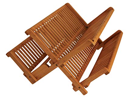 Totally Bamboo Collapsible Bamboo Dish Drying Rack