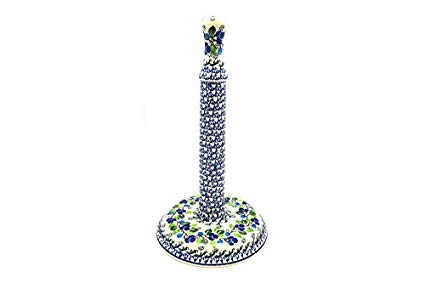 Polish Pottery Paper Towel Holder - Blue Berries