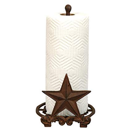 Cast Iron Star Paper Towel Holder