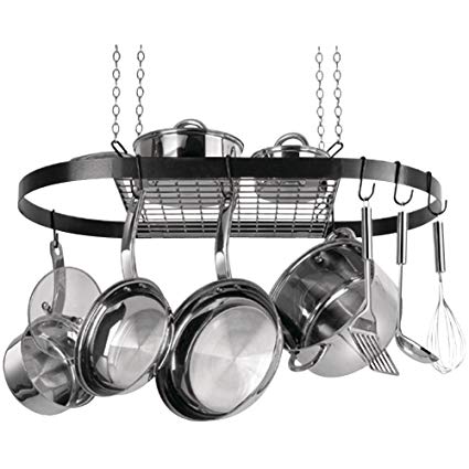 RANGE KLEEN CW6000R Oval Hanging Pot Rack (Black Enamel) (CW6000R)