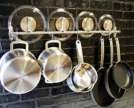 Wall Mounted Pan Pot Rack 35