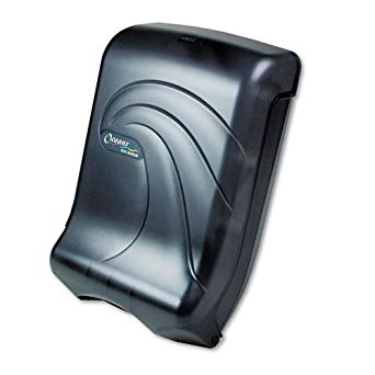 San Jamar T1790TBK Ultrafold Multifold/C-Fold Towel Dispenser, Oceans, Black, 11 3/4 x 6 1/4 x 18