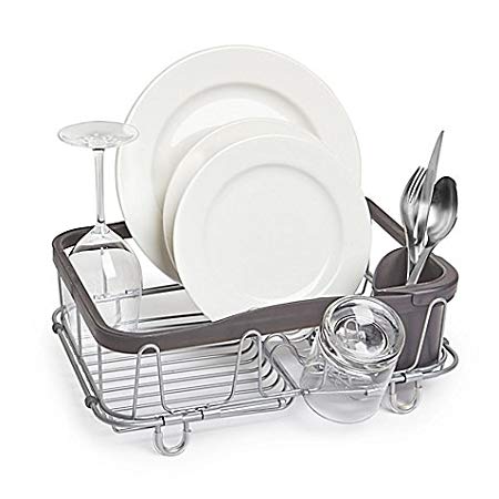 SINKIN Expandable Multiuse Sink Rack charcoal l Versatile 3-in-1 Dish Rack