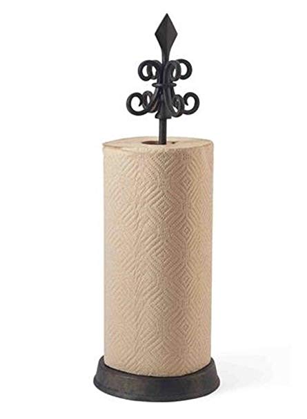 Fleur De Lis Paper Towel Holder By Mud Pie