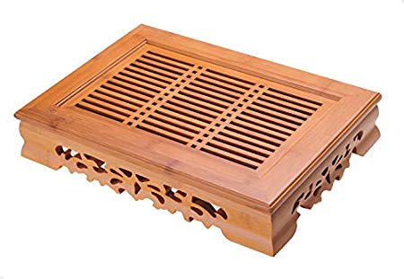 Yeme Tasteful Bamboo Gongfu Tea Table Serving Tray (14