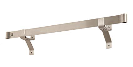 Enclume Premier 48-Inch Rolled End Bar, Wall or Ceiling, Pot Rack, Use with Wall Brackets or Captain Hooks, Stainless Steel