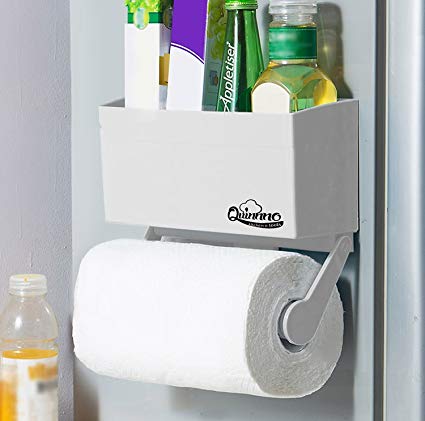 My Refrigerator Rack | 4 Pcs Strong Magnetic Fridge Paper Towel Holder to Hold Regular Large Sized Roll | Superb Kitchen Space Rack Shelf Storage for Plastic Wrap Aluminum Roll | 799.3