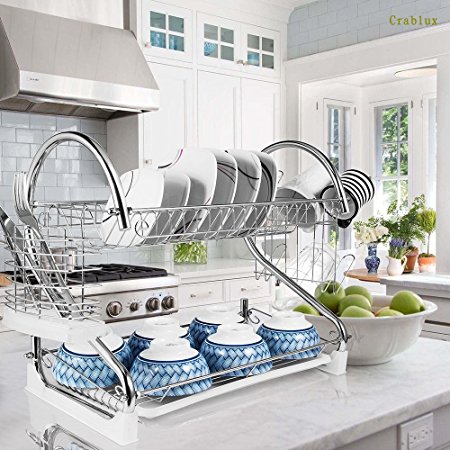 2-Tier Dish Rack and DrainBoard, 20