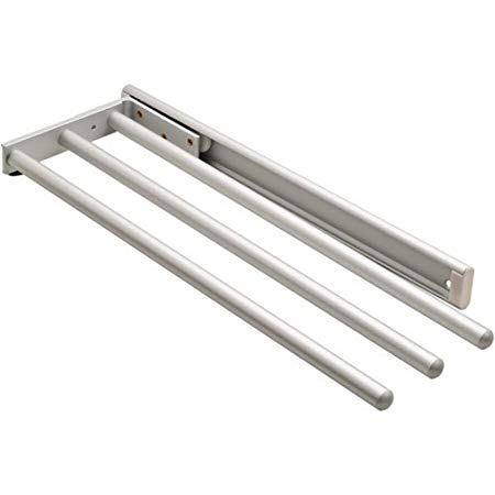 Towel Holder 3-rail, aluminum, silver anodized